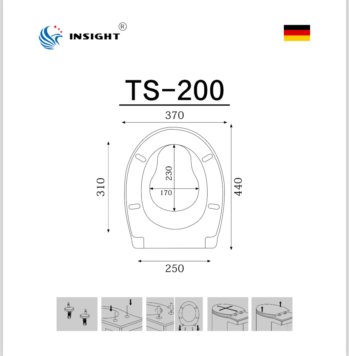 (TS-200)子母樹脂加厚油壓廁所板
