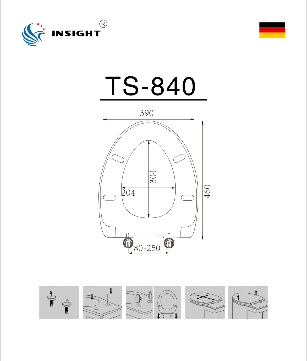 (TS-840)樹脂加厚油壓廁所板